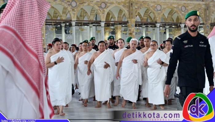 Presiden Republik Indonesia Prabowo Subianto melaksanakan ibadah Umrah di Kota Suci Makkah pada Kamis dini hari, 3 Juli 2025. Foto: BPMI Setpres/Muchlis Jr