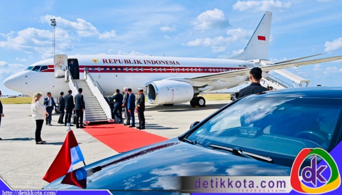 Presiden Republik Indonesia, Prabowo Subianto, tiba di Bandar Udara Brussel pada Sabtu sore, 12 Juli 2025, waktu setempat. Foto: BPMI Setpres/Laily Rachev