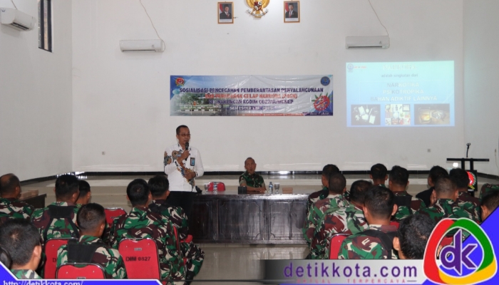 Suasana sosialisasi P4GN di Aula Makodim 0827/Sumenep.