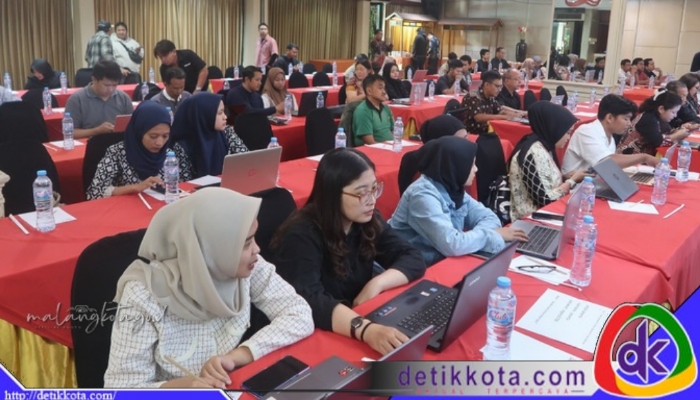 Peserta pelatihan SIINas di Regent’s Park Hotel, Kota Malang, Jumat (18/7/2025)