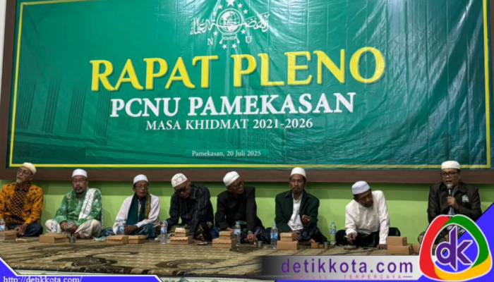 rapat pleno yang digelar di Kantor PCNU Pamekasan, Minggu malam (20/7/2025).
