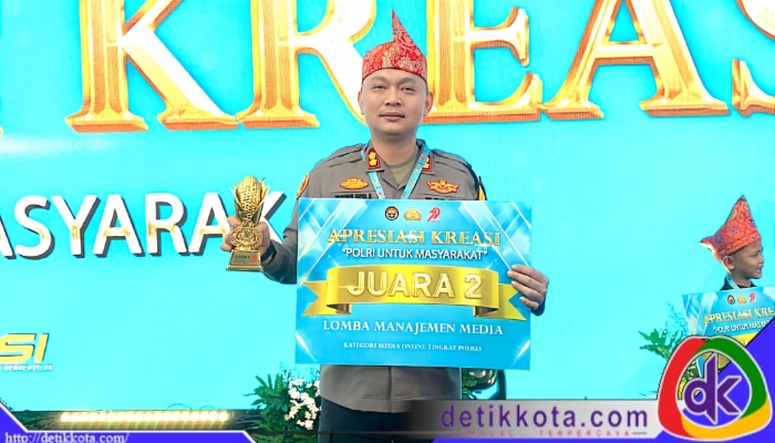 Kapolres Sumenep, AKBP Rivanda, S.I.K., meraih Juara II dalam Lomba Manajemen Media tingkat Polres yang digelar oleh Mabes Polri.