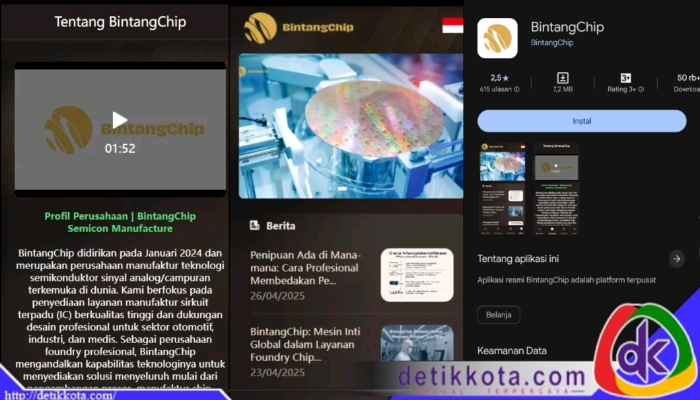 Aplikasi Investasi Bodong Bintangchip yang ada di Play store.
