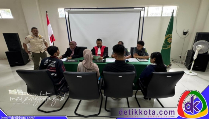 Sidang tipiring pelanggaran perda di Kantor Satpol PP Kota Malang.
