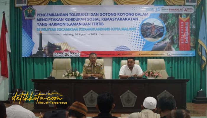 FGD di Aula Kecamatan Kedungkandang tentang penguatan toleransi dan gotong royong dalam kehidupan bermasyarakat.