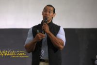 Ade Rai saat membuka seminar kesehatan di Malang Creative Center, Minggu (14/9/2025).