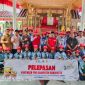 Bupati Bangkalan Lukman Hakim melepas kontingen Jumbara PMR X di Pendopo Agung Bangkalan, Selasa (16/9/2025).