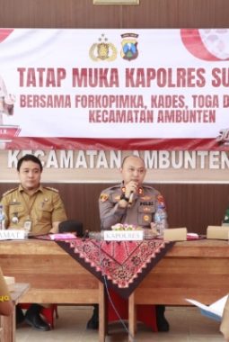 Kapolres Sumenep Gelar Tatap Muka Bersama Forkopimka, Kades, Toga, dan Tomas di Ambunten