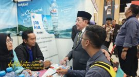 Wakil Bupati Sumenep KH. Imam Hasyim di Job Fair 2025 di Gedung KORPRI, Rabu (16/9/2025).