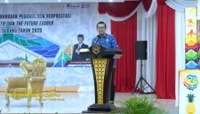 Wakil Bupati Subang H. Agus Masykur Rosyadi saat membuka kegiatan Sosialisasi Seleksi PNS Berprestasi 2025 di Aula Pemda Subang, Rabu (17/9/2025).