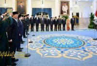 Presiden Prabowo Subianto melantik dua menteri dan tiga wakil menteri Kabinet Merah Putih di Istana Negara, Jakarta, Rabu (17/9/2025). Foto: BPMI Setpres