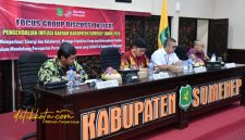 Plt Sekda Sumenep Raden Ahmad Syahwan Effendy membuka FGD Pengendalian Inflasi Daerah di Graha Arya Wiraraja.