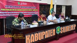 Plt Sekda Sumenep Raden Ahmad Syahwan Effendy membuka FGD Pengendalian Inflasi Daerah di Graha Arya Wiraraja.