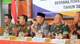 Wali Kota Probolinggo dr. Aminuddin membuka kegiatan Peningkatan Kewaspadaan Dini bersama Forkopimda di Pendopo Kecamatan Mayangan, Kamis (18/9/2025).
