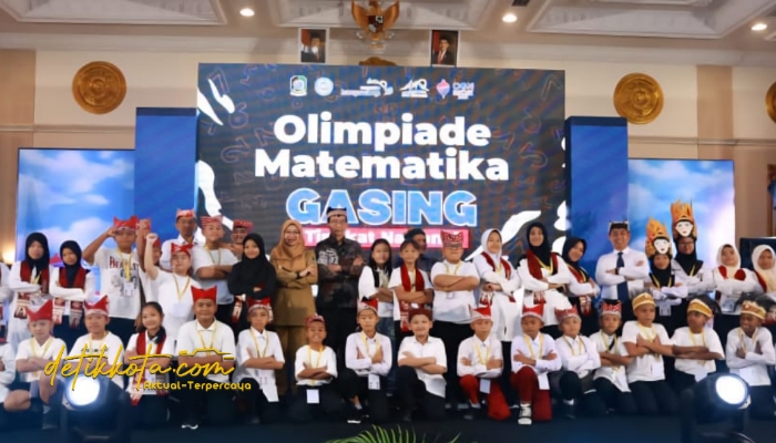 Para peserta Olimpiade Matematika Gasing Tingkat Nasional 2025 saat mengikuti lomba di Banyuwangi.