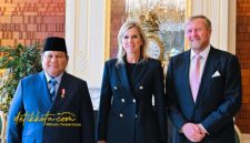 Presiden RI Prabowo Subianto saat diterima Raja Willem-Alexander dan Ratu Máxima di Istana Huis ten Bosch, Den Haag, Belanda, Jumat (26/9/2025).