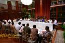 Presiden Prabowo Subianto memimpin rapat bersama sejumlah menteri Kabinet Merah Putih di kediamannya, Jalan Kertanegara, Jakarta, Minggu (28/9/2025).