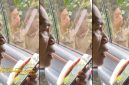 Bupati Purwakarta, Om Zaind, saat menelepon  Kepala Desa Depok, Kecamatan Darangdan.