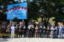 Bupati Banyuwangi Ipuk Fiestiandani memimpin upacara Hari Kesaktian Pancasila di halaman Kantor Bupati Banyuwangi, Rabu (1/10/2025).