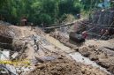 Pogres rehabilitasi Jembatan Karangjati Anyar di Kecamatan Wonorejo.