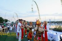kedatangan peserta Sail to Indonesia 2025 di Pantai Marina Boom, Minggu (5/10/2025).