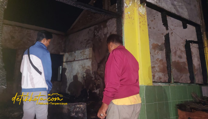 SDN Potoan Daya 2 Palengaan usai ruang kelas terbakar, Senin (6/10/2025).