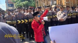 Aksi Jilid II GMNI Sumenep Desak BPN Bertindak Atasi Dugaan Mafia Tanah.