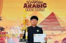 santri peraih Juara 1 Lomba Khitobah KAF 2025 se-ASEAN.