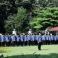 Upacara Peringatan Hari Jadi ke-80 Provinsi Jawa Timur di halaman Kantor Bupati Lumajang, Senin (13/10/2025).