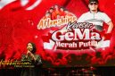Wakil Bupati Malang Dra. Hj. Lathifah Shohib menghadiri Konser Gema Merah Putih dan Ngaji Kebangsaan bersama Gus Miftah di Lapangan Desa Pandesari, Kecamatan Pujon, Minggu (12/10/2025) malam.