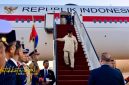 Presiden Prabowo Subianto tiba di Bandara Internasional Sharm El-Sheikh, Mesir, Senin (13/10/2025).