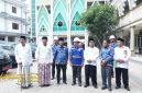 Bupati Bangkalan Lukman Hakim bersama jajaran Dinas PRKP saat meninjau inspeksi bangunan di Pondok Pesantren Nurul Cholil, Demangan, Senin (13/10/2025).