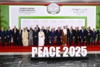 Presiden Republik Indonesia, Prabowo Subianto menghadiri Konferensi Tingkat Tinggi (KTT) Perdamaian Sharm El-Sheikh yang digelar di International Congress Centre, Sharm El-Sheikh, Republik Arab Mesir, pada Senin, 13 Oktober 2025. Foto: BPMI Setpres/Muchlis Jr
