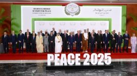 Presiden Republik Indonesia, Prabowo Subianto menghadiri Konferensi Tingkat Tinggi (KTT) Perdamaian Sharm El-Sheikh yang digelar di International Congress Centre, Sharm El-Sheikh, Republik Arab Mesir, pada Senin, 13 Oktober 2025. Foto: BPMI Setpres/Muchlis Jr