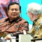 Presiden RI Prabowo Subianto saat berbicara dalam sesi dialog bersama Steve Forbes pada Forbes Global CEO Conference 2025 di Hotel The St. Regis, Jakarta, Rabu (15/10/2025).