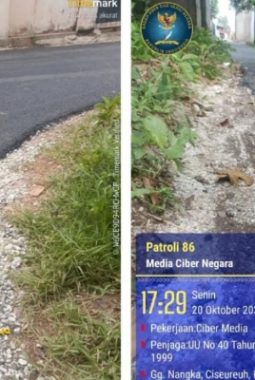 Proyek Pengaspalan di Ciseureuh Tanpa Papan Informasi Diduga Tak Sesuai Standar