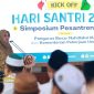 Bupati Banyuwangi Ipuk Fiestiandani menghadiri dan memberikan sambutan di kick off Hari Santri Nasional (HSN) 2025 di Pendopo Sabha Swagata Blambangan, Senin (20/10/2025).