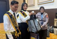 Dua Duta Lalulintas Sumenep Yang Akan Mengikuti Duta Lalu Lintas Provinsi Jawa Timur.
