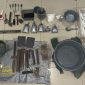 Barang bukti bahan peledak dari rumah tersangka di Kecamatan Gapura.