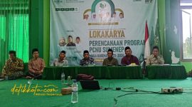 Pengurus dan peserta Lokakarya Perencanaan Program PCNU Sumenep 2025–2030 saat mengikuti sesi diskusi di Kantor PCNU Sumenep.