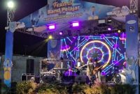 Festival Band Pelajar 2025 di halaman belakang GOR A. Yani, Sabtu malam (1/11/2025).