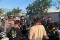 Petugas Satlantas dan Sat Samapta Polres Sumenep saat melakukan patroli gabungan di sejumlah titik rawan balap liar.