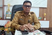 Kepala Dinas Perikanan Kabupaten Sumenep, Agustiono Sulasno, saat menjelaskan program fasilitasi sarana produksi perikanan.