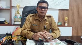 Kepala Dinas Perikanan Kabupaten Sumenep, Agustiono Sulasno, saat menjelaskan program fasilitasi sarana produksi perikanan.
