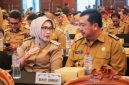 Bupati Lumajang Indah Amperawati saat menghadiri Rapat Koordinasi Forkopimda se-Jawa Timur di Surabaya, Selasa (4/11/2025).
