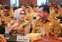Bupati Lumajang Indah Amperawati saat menghadiri Rapat Koordinasi Forkopimda se-Jawa Timur di Surabaya, Selasa (4/11/2025).