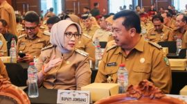 Bupati Lumajang Indah Amperawati saat menghadiri Rapat Koordinasi Forkopimda se-Jawa Timur di Surabaya, Selasa (4/11/2025).