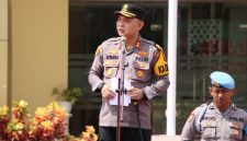 Kapolres Sumenep AKBP Rivanda memimpin Apel Kesiapan Tanggap Darurat Bencana di Lapangan Tribrata Polres Sumenep, Rabu (5/11/2025).