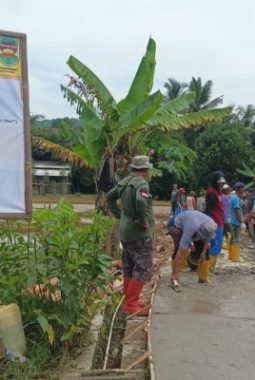 Pembangunan Jalan Cor Beton di Desa Galudra Wujudkan Komitmen Pemerintah Desa terhadap Infrastruktur