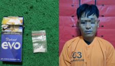 Pelaku dan BB yang diamankan oleh Polsek Ganding.